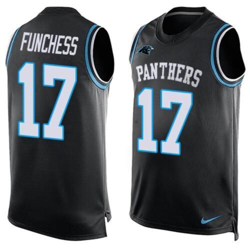 686245bfe0cf0_1 Panthers #17 Devin Funchess Black Team Color Men's Stitched NFL Limited Tank Top Jersey