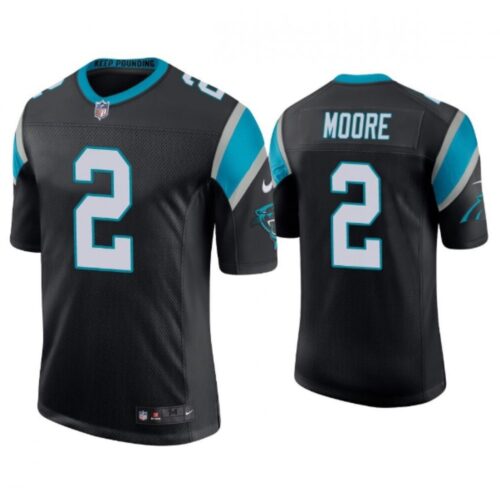 686245c999feb_1 Men's Carolina Panthers #2 D.J Moore Black Vapor Untouchable Limited Stitched Jersey