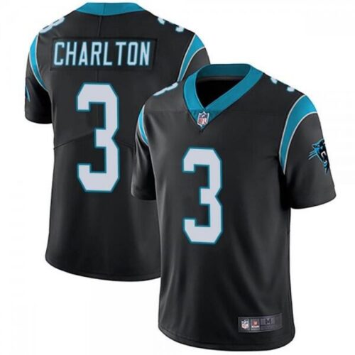 68624611f12be_1 Men's Carolina Panthers #3 Joseph Charlton Black Vapor Untouchable Limited Stitched Jersey