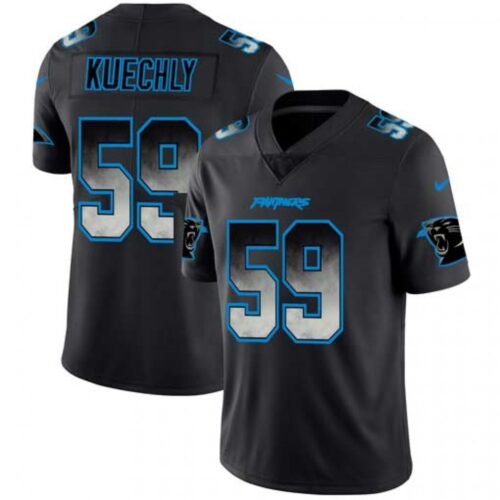 6862464300b7f_1 Men's Carolina Panthers #59 Luke Kuechly Black 2019 Smoke Fashion Limited Stitched NFL Jersey