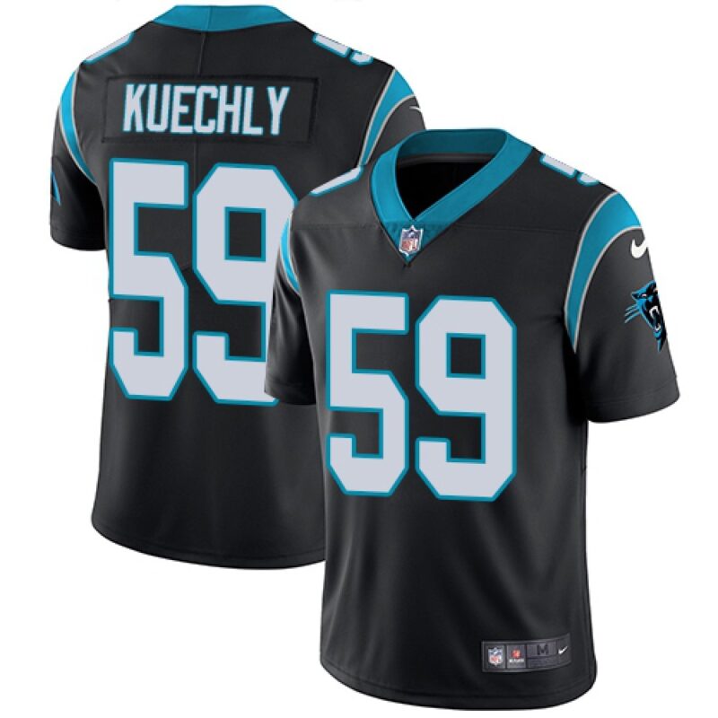 6862464633377_1 Men's Carolina Panthers #59 Luke Kuechly Black Vapor Untouchable Limited Stitched NFL Jersey