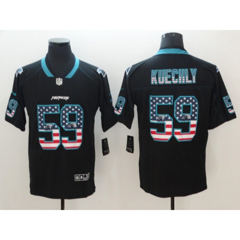 6862464fb6eee_1 Men's Carolina Panthers #59 Luke Kuechly Black 2018 USA Flag Color Rush Limited Fashion NFL Stitched Jersey