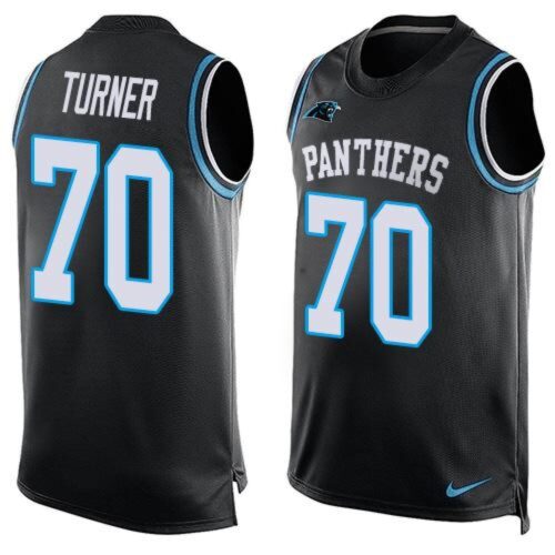 6862467b1a6f1_1 Panthers #70 Trai Turner Black Team Color Men's Stitched NFL Limited Tank Top Jersey