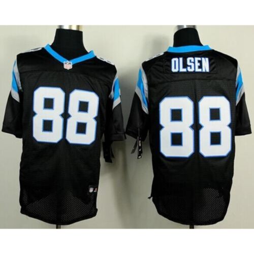 6862471a04d42_1 Panthers #88 Greg Olsen Black Team Color Men's Stitched NFL Elite Jersey