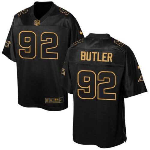 68624720e65f1_1 Panthers #92 Vernon Butler Black Men's Stitched NFL Elite Pro Line Gold Collection Jersey