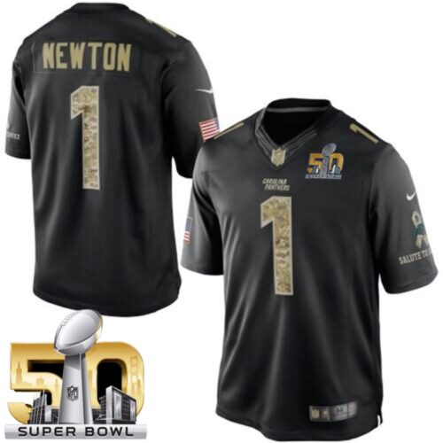 6862476811ff7_1 Panthers #1 Cam Newton Black Super Bowl 50 Men's Stitched NFL Limited Salute to Service Jersey