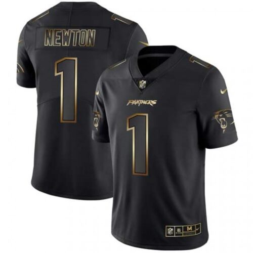 6862477f0944a_1 Men's Carolina Panthers #1 Cam Newton 2019 Black Gold Edition Stitched NFL Jersey