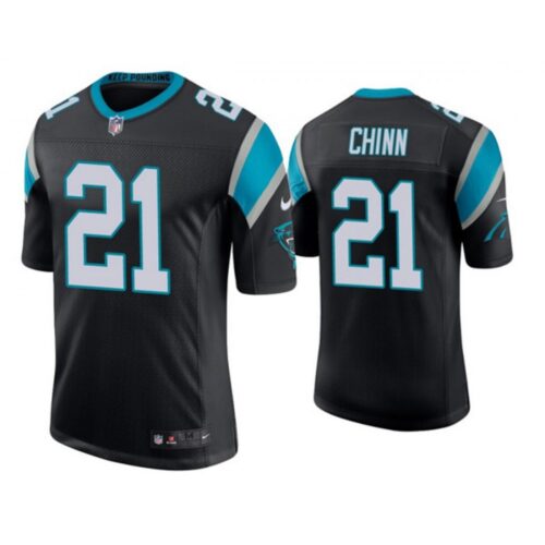 6862478594ec4_1 Men's Carolina Panthers #21 Jeremy Chinn Black Stitched Jersey