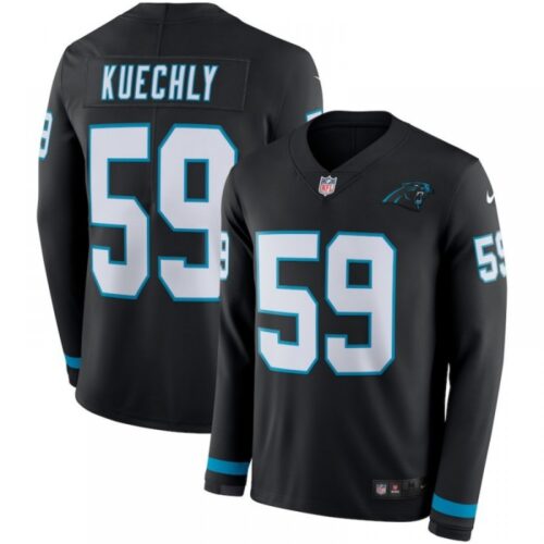 686247901142c_1 Men's Carolina Panthers #59 Luke Kuechly Black Therma Long Sleeve Stitched NFL Jersey