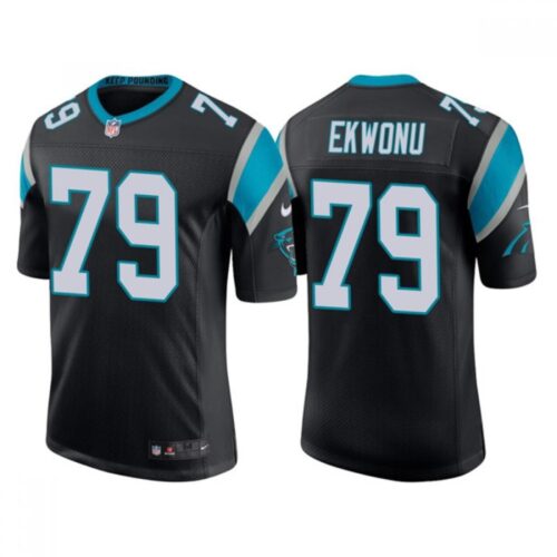 6862479360047_1 Men's Carolina Panthers #79 Ikem Ekwonu Black Stitched Jersey