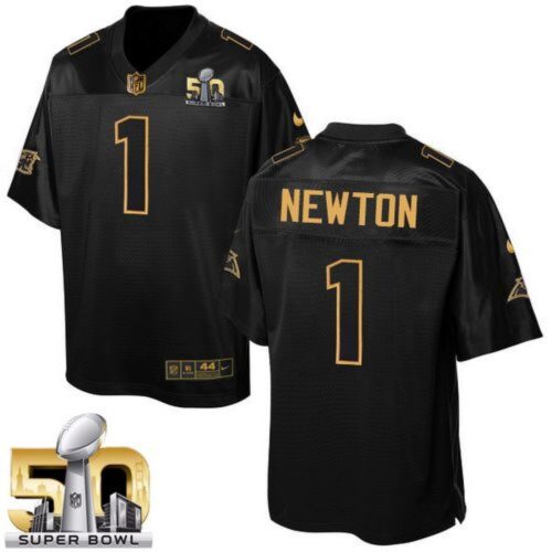 686247a0a5eb1_1 Panthers #1 Cam Newton Black Super Bowl 50 Men's Stitched NFL Elite Pro Line Gold Collection Jersey