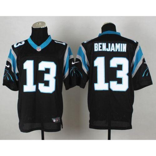 686247b19b1e8_1 Panthers #13 Kelvin Benjamin Black Team Color Men's Stitched NFL Elite Jersey