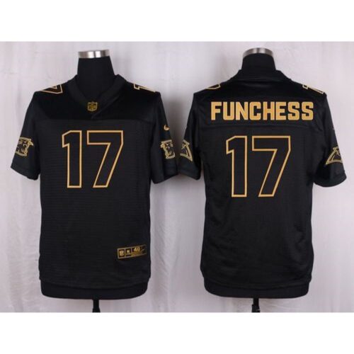 686247c5b3b4f_1 Panthers #17 Devin Funchess Black Men's Stitched NFL Elite Pro Line Gold Collection Jersey