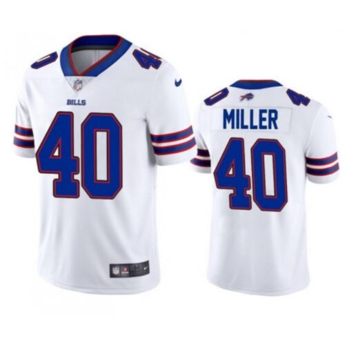 686247f5539ea_1 Men's Buffalo Bills #40 Von Miller White Vapor Untouchable Limited Stitched Jersey