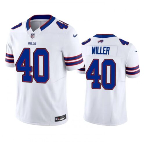 6862483b756f3_1 Men's Buffalo Bills #40 Von Miller White 2023 F.U.S.E. Vapor Untouchable Limited Stitched Jersey