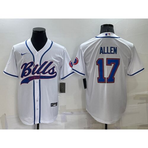 686248426ebad_1 Men's Buffalo Bills #17 Josh Allen White Cool Base Stitched Baseball Jersey