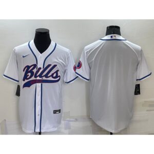 6862484c666e3_1 Men's Buffalo Bills Blank White Cool Base Stitched Baseball Jersey