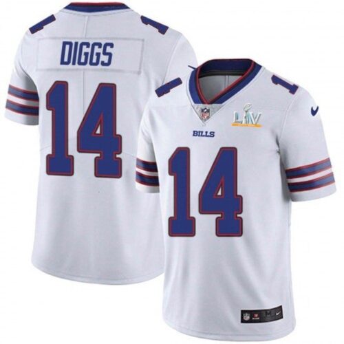 68624852e4235_1 Men's Buffalo Bills #14 Stefon Diggs White 2021 Super Bowl LV Stitched NFL Jersey