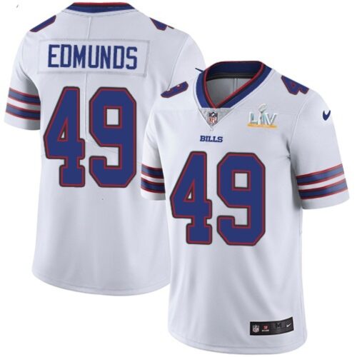 68624860cb971_1 Men's Buffalo Bills #49 Tremaine Edmunds White 2021 Super Bowl LV Stitched NFL Jersey