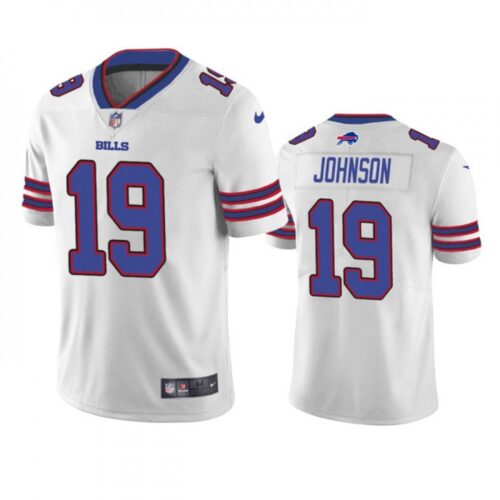686248b08026e_1 Men's Buffalo Bills #19 KeeSean Johnson White Vapor Untouchable Limited Stitched Jersey