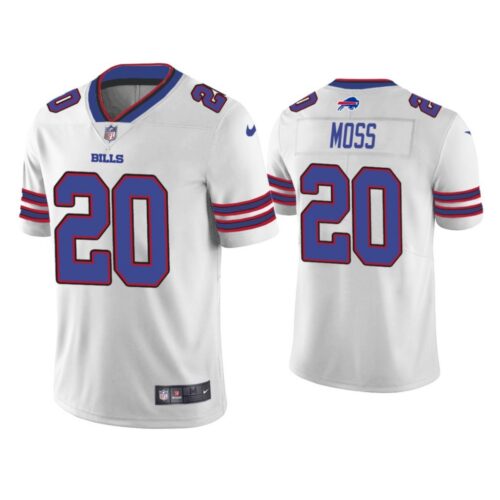 686248bb387e0_1 Men's Buffalo Bills #20 Zack Moss White Vapor Untouchable Limited Stitched Jersey