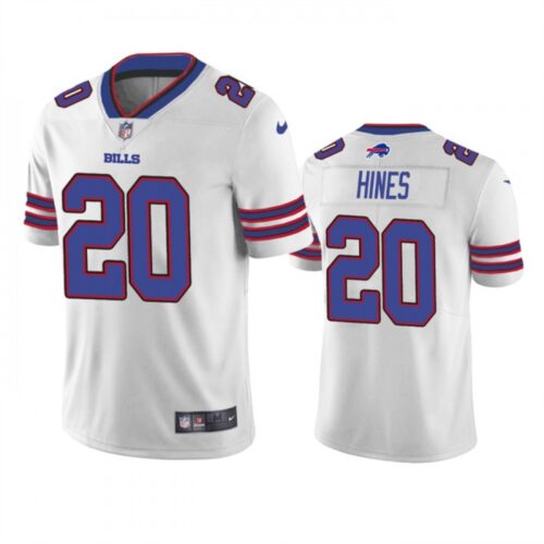 686248bea11c9_1 Men's Buffalo Bills #20 Nyheim Hines White Vapor Untouchable Limited Stitched Jersey