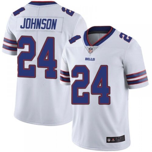 686248d63ee9d_1 Men's Buffalo Bills #24 Taron Johnson White Vapor Untouchable Limited Stitched Jersey
