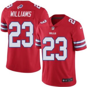 6862490ba3b6f_1 Bills #23 Aaron Williams Red Men's Stitched NFL Elite Rush Jersey