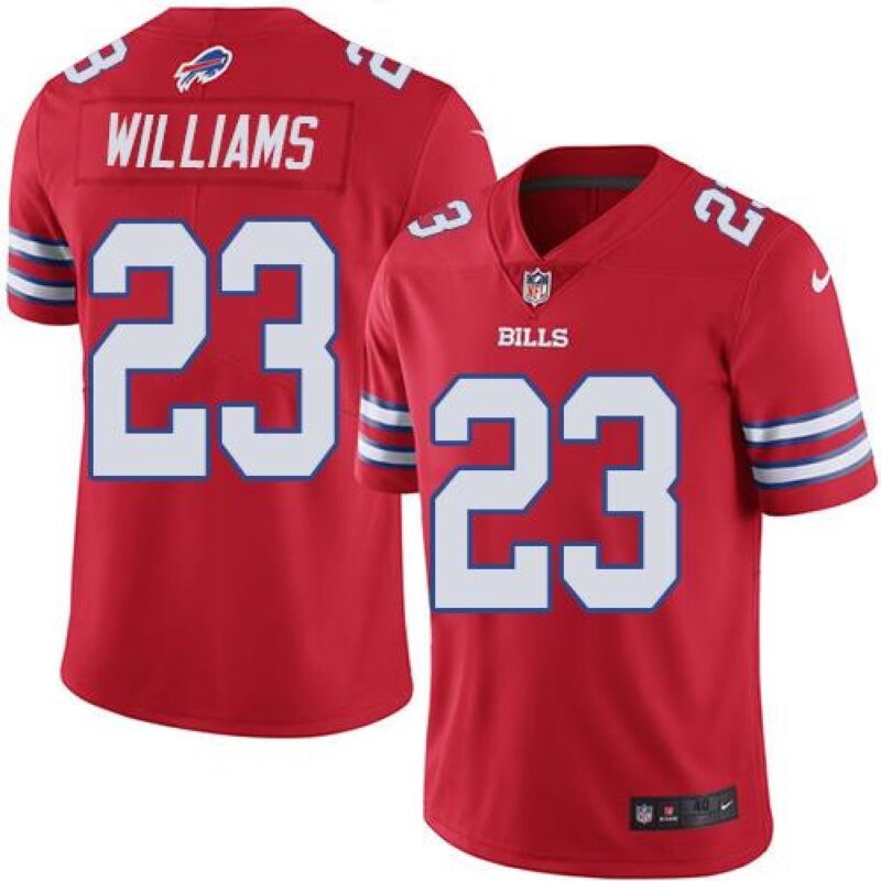 6862490ba3b6f_1 Bills #23 Aaron Williams Red Men's Stitched NFL Elite Rush Jersey