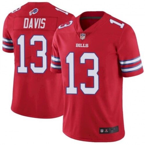 6862494872dda_1 Men's Buffalo Bills #13 Gabriel Davis Red Vapor Untouchable Limited Stitched Jersey