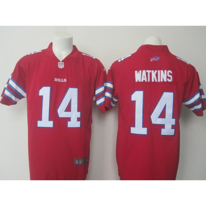 6862494c1f23f_1 Men's Bills #14 Sammy Watkins Red Limited Rush Stitched NFL Jersey
