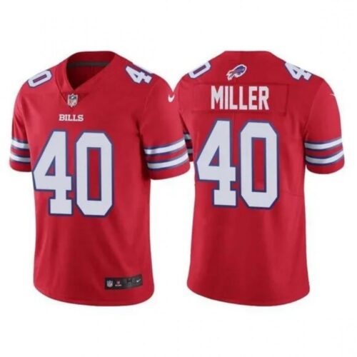 6862496f794df_1 Men's Buffalo Bills #40 Von Miller Red Vapor Untouchable Limited Stitched Jersey