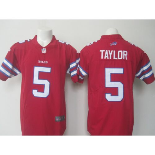 6862497614074_1 Men's Bills #5 Tyrod Taylor Red Limited Rush Stitched NFL Jersey