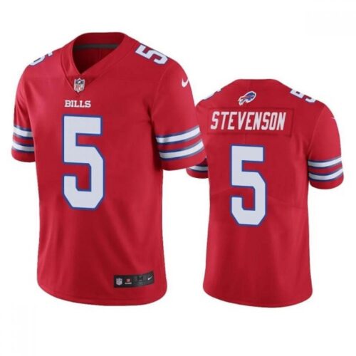 6862497cd8cf3_1 Men's Buffalo Bills #5 Marquez Stevenson Red Vapor Untouchable Limited Stitched Jersey