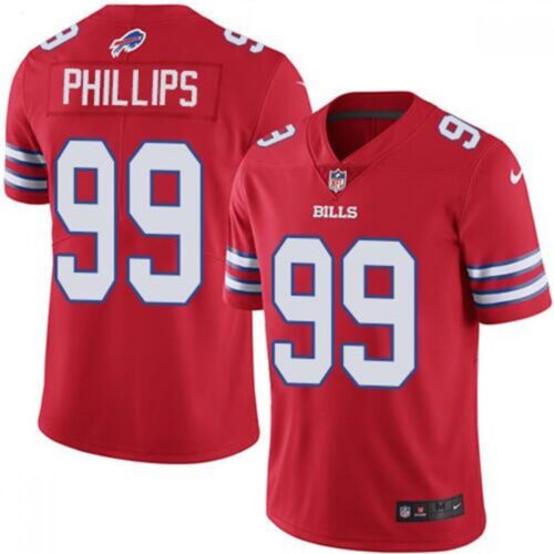 68624983e303a_1 Men's Buffalo Bills #99 Harrison Phillips Red Vapor Untouchable Limited Stitched Jersey