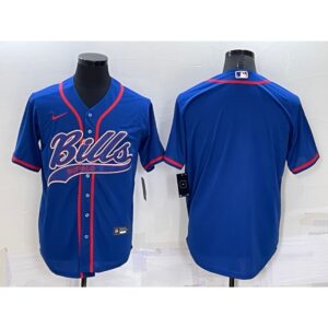 686249ba10901_1 Men's Buffalo Bills Blank Royal Cool Base Stitched Baseball Jersey