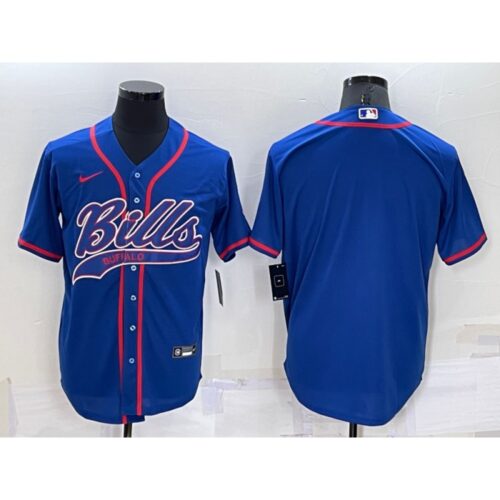 686249ba10901_1 Men's Buffalo Bills Blank Royal Cool Base Stitched Baseball Jersey