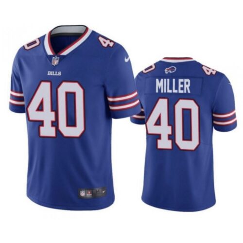 68624a1a37f05_1 Men's Buffalo Bills #40 Von Miller Royal Vapor Untouchable Limited Stitched Jersey