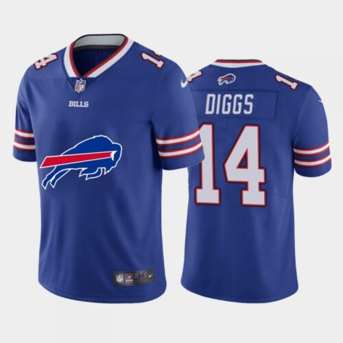 68624a77aacc9_1 Men's Buffalo Bills #14 Stefon Diggs Blue 2020 Team Big Logo Limited Stitched Jersey