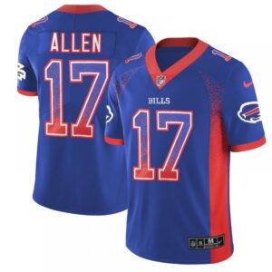 68624a7e557a0_1 Men's Bills #17 Josh Allen Blue 2018 Drift Fashion Color Rush Limited Stitched NFL Jersey