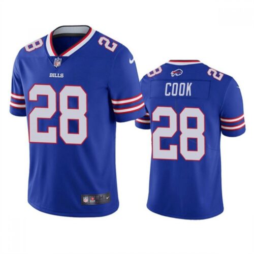 68624abce9d9b_1 Men's Buffalo Bills #28 James Cook Blue Vapor Untouchable Limited Stitched Jersey