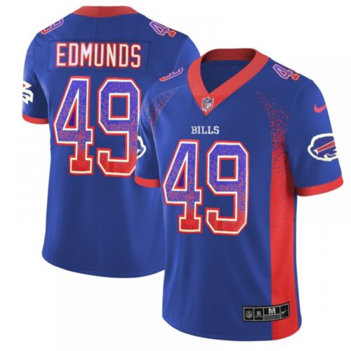 68624adea4c5e_1 Men's Buffalo Bills #49 Tremaine Edmunds Blue 2018 Drift Fashion Color Rush Limited Stitched NFL Jersey