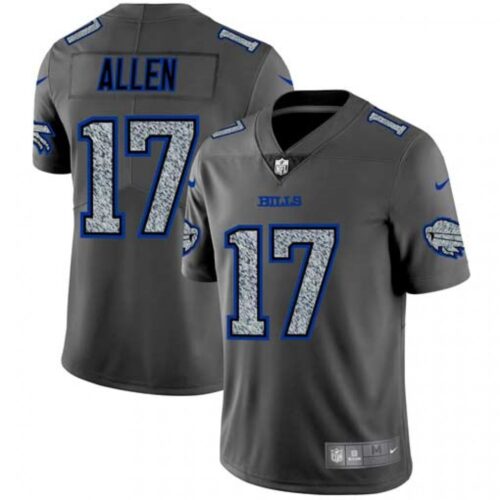 68624b53d5ac6_1 Men's Buffalo Bills #17 Josh Allen 2019 Gray Fashion Static Limited Stitched NFL Jersey