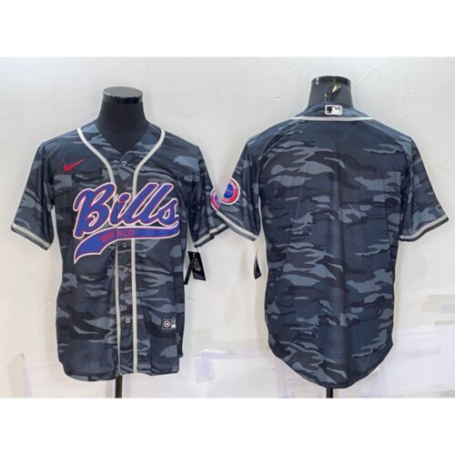 68624baf5427f_1 Men's Buffalo Bills Blank Grey Camo With Patch Cool Base Stitched Baseball Jersey