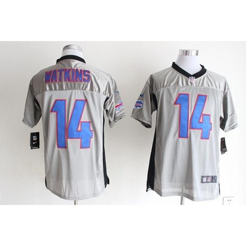 68624bc478cc1_1 Bills #14 Sammy Watkins Grey Shadow Men's Stitched NFL Elite Jersey