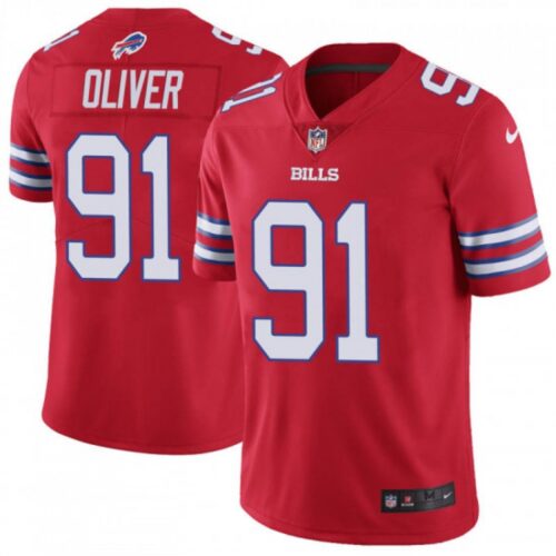 68624bf5dbd4c_1 Men's Buffalo Bills #91 Ed Oliver Red Vapor Untouchable Limited Stitched NFL Jersey