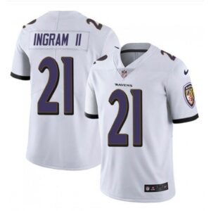 68624c579074a_1 Men's Baltimore Ravens #21 Mark Ingram II White Vapor Untouchable Stitched NFL Jersey
