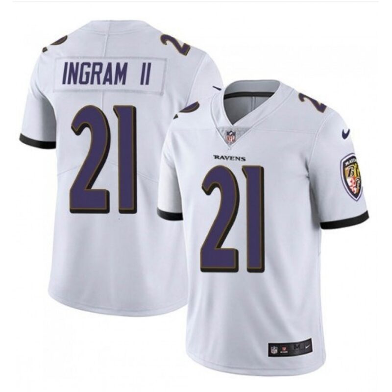 68624c579074a_1 Men's Baltimore Ravens #21 Mark Ingram II White Vapor Untouchable Stitched NFL Jersey