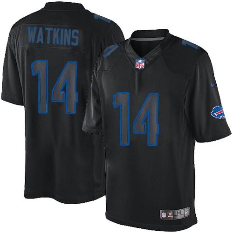 68624cb565986_1 Bills #14 Sammy Watkins Black Men's Stitched NFL Impact Limited Jersey