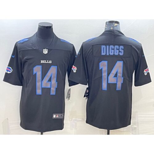 68624cbc59da5_1 Men's Buffalo Bills #14 Stefon Diggs Black 2018 Impact Limited Stitched Jersey